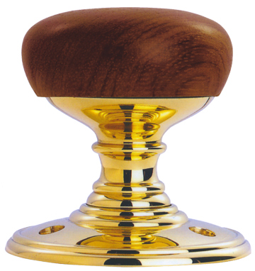 DK32 Wooden Walnut/Polished Brass