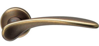 Antique brass door handle